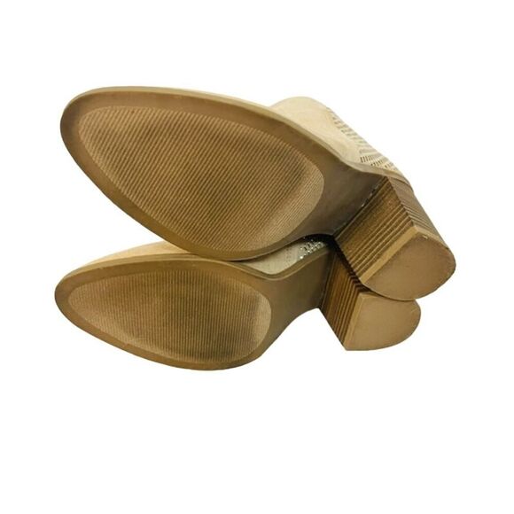 Madden NYC Ankle Boots Sand Size Womens 8 M Faux Suede - Picture 8 of 10